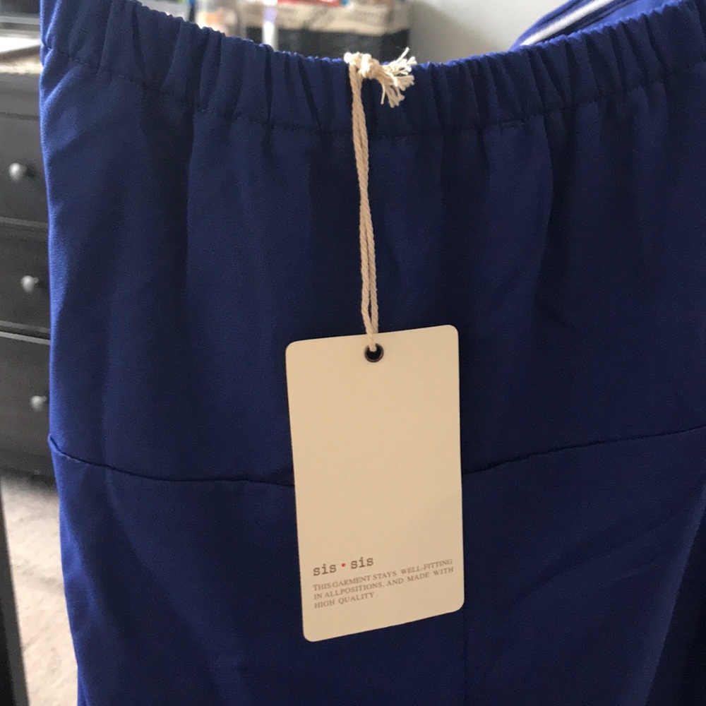 NWT Royal Blue Strapless Dress - Picture 4 of 7